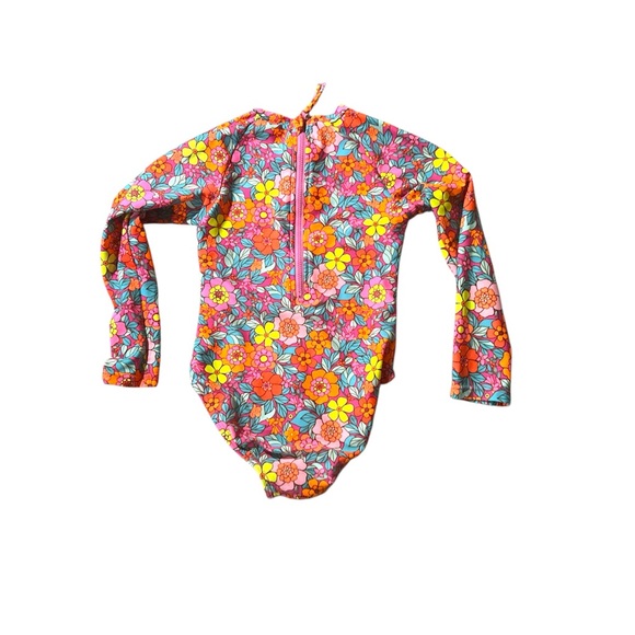 Cat & Jack Pink and Orange Rashguard Swimwear - Picture 3 of 3